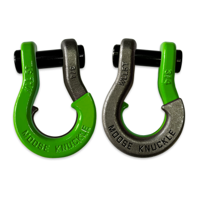 Jowl Recovery Split Shackle 3/4 Sublime Green and Raw Dog Combo Moose Knuckle Offroad