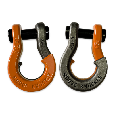 Jowl Recovery Split Shackle 3/4 Obscene Orange and Raw Dog Combo Moose Knuckle Offroad