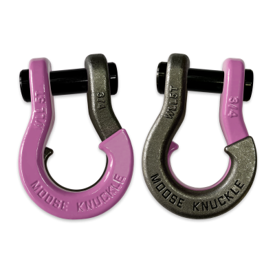 Jowl Recovery Split Shackle 3/4 Pretty Pink and Raw Dog Combo Moose Knuckle Offroad