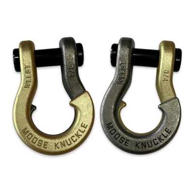 Jowl Recovery Split Shackle 3/4 Brass Knuckle and Raw Dog Combo Moose Knuckle Offroad