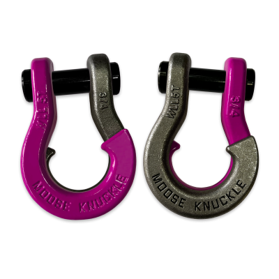 Jowl Recovery Split Shackle 3/4 Pogo Pink and Raw Dog Combo Moose Knuckle Offroad