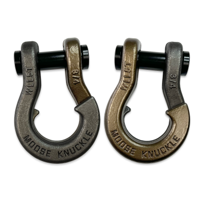 Jowl Recovery Split Shackle 3/4 Raw Dog and Buff Bronze Combo Moose Knuckle Offroad