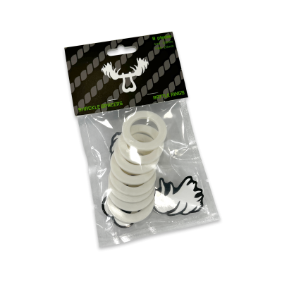 Moose Knuckle Offroad Rattle Rings 5/8 Shackle fits 3/4 Inch Pin Diameter Pure White Moose Knuckle Offroad
