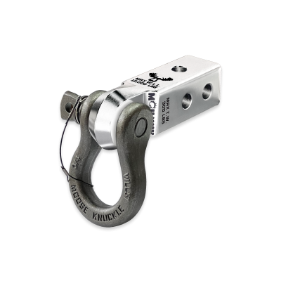 B'oh 3/4 Spin Pin Shackle and Mohawk 2.0 Receiver Combo Atomic Silver / Raw Dog Moose Knuckle Offroad
