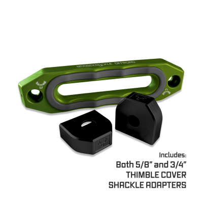Jawse Winch Fairlead Bean Green / Gun Gray Moose Knuckle Offroad