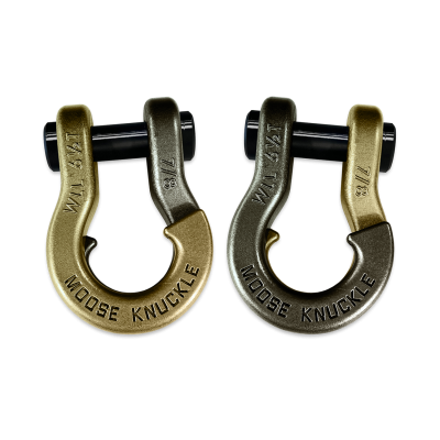 Jowl Recovery Split Shackle 7/8 Brass Knuckle and Raw Dog Combo Moose Knuckle Offroad