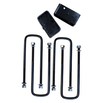 3 Inch Steel Rear Lift Blocks w/ Extended U-Bolts 88-99 chevrolet C1500/K1500, 99-19 Silverado/Sierra 1500/01-06 Silverado/Sierra 1500 HD/ 01-20 Siverado 2500 HD/99-95 Tahoe, 94-10 Ram 1500 Freedom Off-Road