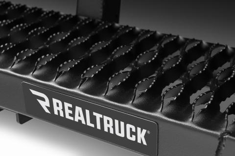 Growler Step System Cab Length (1 Step per Side) 7 Inch Board 2019 (New Body Style)-2025 Chevy Silverado/GMC Sierra 1500/2020-2025 2500 HD/3500 HD Double Cab  Textured Black NFab