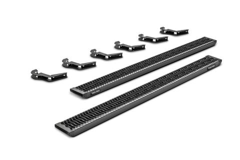 Growler Step System Cab Length (1 Step per Side) 7 Inch Board 2019-2025 (New Body Style) Ram 1500 Crew Cab Textured Black NFab