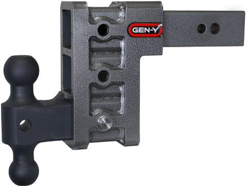 Mega Duty 2.5 Inch Shank 6 Inch Drop 3.5K TW 32K Hitch & GH-0161 Dual-Ball Gen Y Hitch