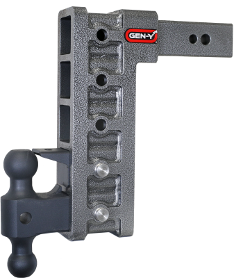 Mega Duty 2.5 Inch Shank 12 Inch Drop 3.5K TW 32K Hitch & GH-0161 Dual-Ball & GH-0162 Pintle Lock Gen Y Hitch