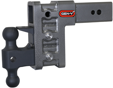 Mega Duty 3 Inch Shank 6 Inch Drop 3.5K TW 32K Hitch & GH-0161 Dual-Ball & GH-0162 Pintle Lock Gen Y Hitch