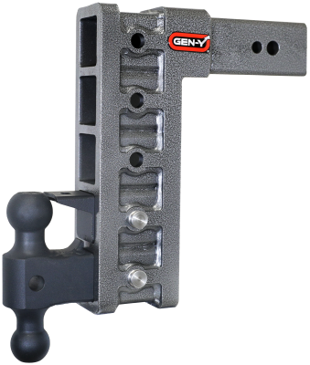 Mega Duty 3 Inch Shank 12 Inch Drop 3.5K TW 32K Hitch & GH-0161 Dual-Ball & GH-0162 Pintle Lock Gen Y Hitch