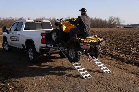 1 Pair 78 Inch Aluminum Lightweight Ramps 78 Inch x 12 Inch 600 LBS Capacity Per Ramp Gen Y Hitch