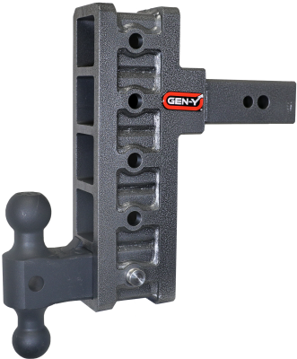 Mega Duty 2.5 Inch Offset Shank 3 Inch Rise, 9 Inch Drop 3.5K TW 32K Hitch & GH-0161 Dual-Ball Gen Y Hitch