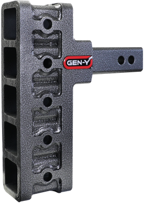 Mega Duty 2 Inch Offset Shank 2.5 Inch Rise 7.5 Inch Drop 2K TW 16K Hitch Only Gen Y Hitch