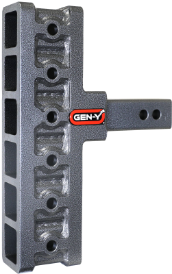 Mega Duty 2 Inch Offset Shank 5 Inch Rise 7.5 Inch Drop 2K TW 16K Hitch Only Gen Y Hitch
