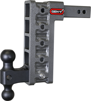 Mega Duty 2 Inch Shank 10 Inch Drop 2K TW 16K Hitch & GH-051 Dual-Ball Gen Y Hitch