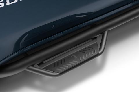 Podium Step LG Cab Length (2 Steps per Side) 3 Inch Main Tube Diameter 2019 (New Body Style)-2025 Chevy Silverado/GMC Sierra 1500/2020-2025 2500 HD/3500 HD Double Cab Textured Black NFab