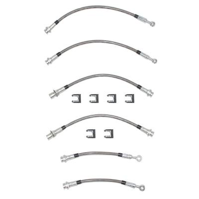 Brake Hose Kit For 93-97 GM F-Body Kit 6pcs Braided Stainless Fine Lines