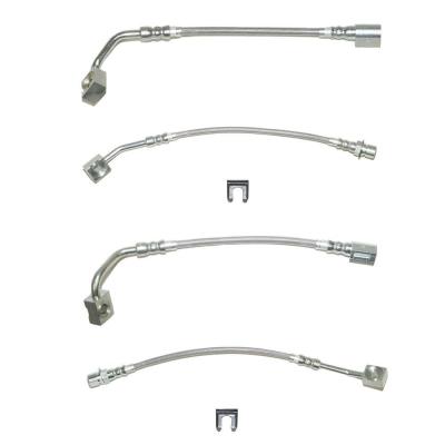 Brake Hose Kit For 94-95 Ford Mustang GT Kit 5pcs Braided Stainless Fine Lines