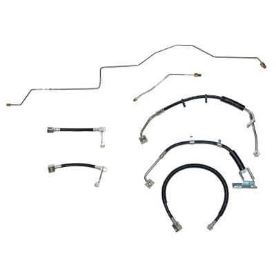 Brake Hose Kit For 02-05 Ram 1500 AWABS Complete Kit Rubber Fine Lines