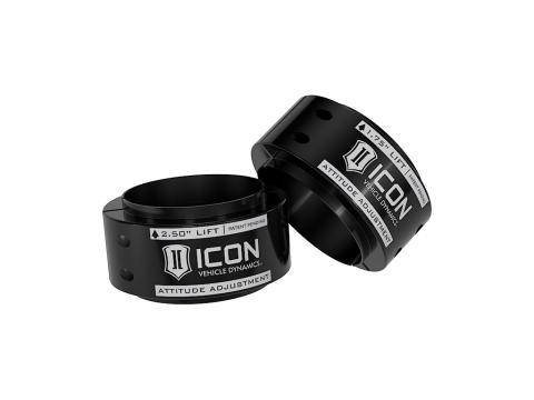 2021-2025 Ford F-150 Raptor .5-2.5 Inch Lift Front Attitude Adjustment Collar Leveling Kit, ICON Alloys