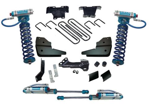 4 Inch Lift Kit 2023-2025 Ford F-250/350 4WD with Diesel Engine without Auto Leveling Headlight Function with King Front Coilovers and King Reservoir Rear Shocks Superlift