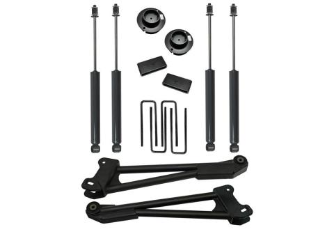 2.5 Inch Lift Kit 2019-2024 Ram 3500 4WD with Superlift Shocks & Replacement Radius Arms Superlift