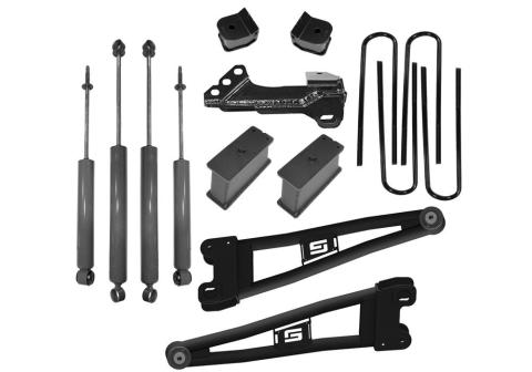 2 Inch Spacer Lift Kit 2023-2025 Ford F-250/F-350 4WD with Radius Arms and Superlift Shocks Will Not work with Auto Leveling Headlight Function Superlift