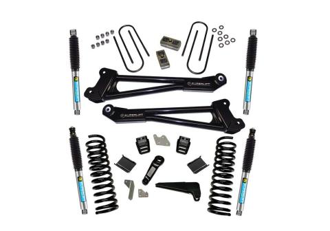 4 Inch Lift Kit 2013-2018 Dodge Ram 3500 4WD Diesel Engine Replacement Radius Arms with Bilstein Shocks Superlift