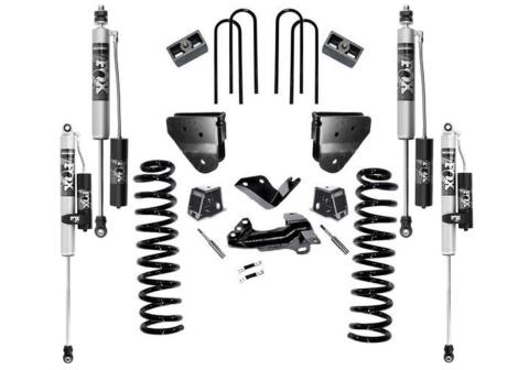 4 Inch Lift Kit 2005-2007 Ford F-250/350 4WD Diesel Engine without 4-Link Conversion without Radius Arms with Fox 2.0 Reservoir Shocks Superlift