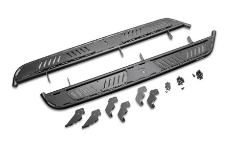 Roan Running Board Cab Length (2 Steps per Side) 22-26 Nissan Frontier Crew Cab Textured Black NFab