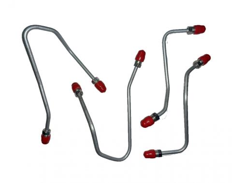 Caliper Line Set for 08-14 Tundra 4WD Front Set in Stainless Steel Fine Lines