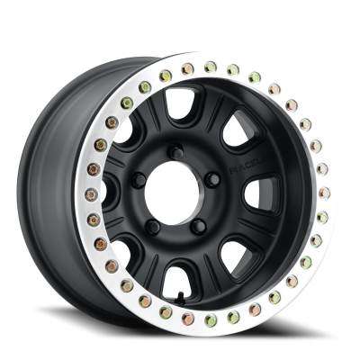 Aluminum Wheels 17x8.5 Monster Beadlock RT231 Machined Face Black 0 Offset 8 on 165.1 Bolt Pattern 130.81 Bore Raceline