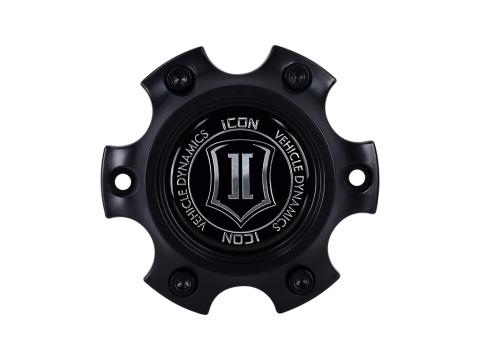 Rebound Low Pro Center Cap 6X120 Black, ICON Alloys