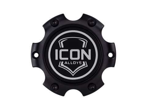 Center Cap With Embossed Logo For W/6 X 135 Bolt Pattern, ICON Alloys