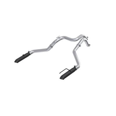 24-Present Ford Ranger Raptor 3.0L EcoBoost, Armor BLK 3-Inch Axle-Back Dual Rear Turn-Down MBRP