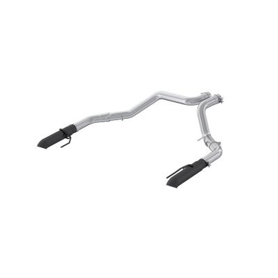 22-Present Ford F-150 Raptor 3.5L and Raptor R 5.2L Armor BLK 3-Inch Axle-Back Dual Split Rear Turn Down MBRP