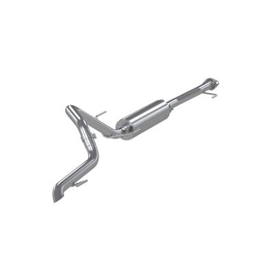 03-24 Toyota 4Runner 11-16 Toyota Land Cruiser Prado Armor Lite Aluminized Steel 2.5 Inch Cat-Back High Clearance Turn Down Single Rear Exit MBRP Exhaust System