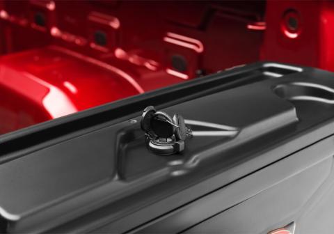Truck Bed Storage Box Swing Case 2012-2017 Isuzu Dmax Passenger Side Black Smooth UnderCover