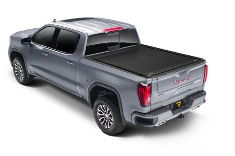 RetraxOne XR Retractable Tonneau Cover Matte One Piece Polycarbonate Construction 2020-2026 Silverado/Sierra 2500 HD/3500 HD 6' 9 inch Bed without Stake Pockets Standard Rails