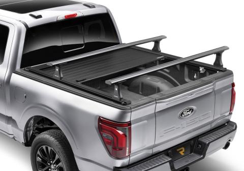RetraxPRO Xr Retractable Tonneau Cover Industrial Strength Aluminum Construction 2022-2026 Toyota Tundra CrewMax 5' 7 inch Bed with Deck Rail System without Stake Pockets without Trail Special Edition Storage Boxes