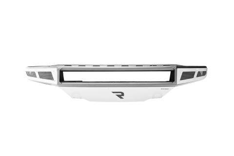 M-RDS Front Bumper Pre-Runner Radius Style 1 Piece with Integrated Brushed Aluminum Skid Plate 2006-2018 Toyota FJ Cruiser Textured Black NFab