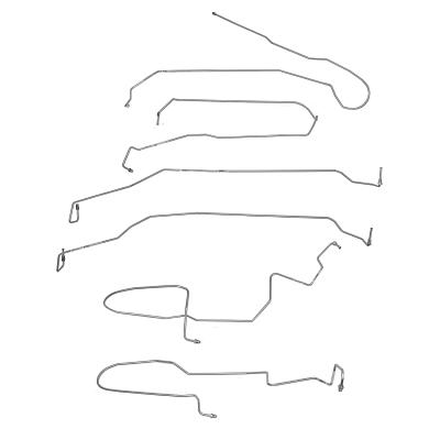 09-18 GM 1500 Truck w/ Traction Control, Front Brake Line Kit Stainless