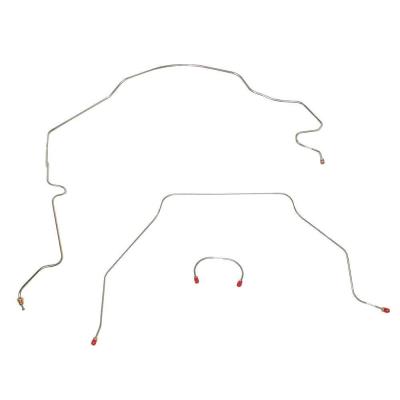 Front Brake Line Kit For 51-55 GM Series I 1/2 Ton Truck Stainless Steel Fine Lines