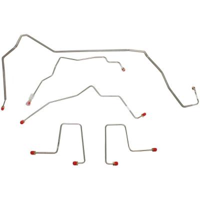 Front Brake Line Kit For 01-05 GM S-Series Truck and SUV with ZR2 Package Stainless Fine Lines