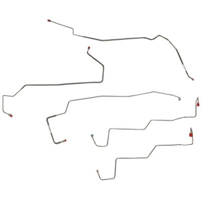 Front Brake Line Kit For 99-01 F250/F350/F450/F550 Super Duty 00-01 Excursion AWABS Gasoline Engine Stainless Fine Lines