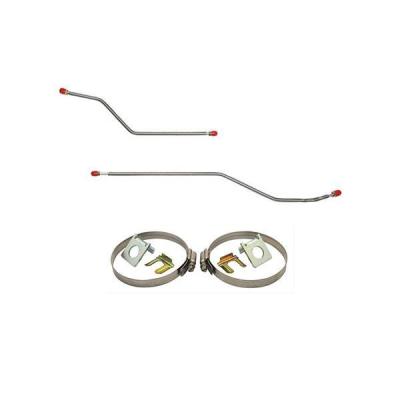 71-72 Chevy C10 W / Rear Coil Springs, Rear Disc Conversion Brake Line Kit Steel Fine Lines