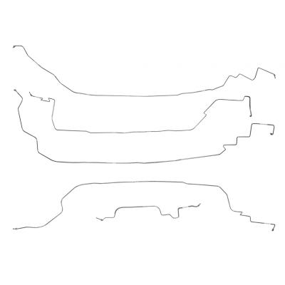 Front Brake Line Kit For 86-91 Corvette C4 Stainless Fine Lines